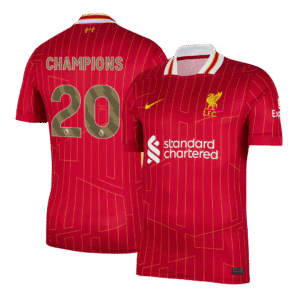 CHAMPIONS #20 Liverpool Home Soccer Jersey 2024/25