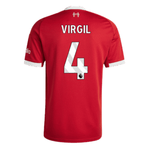 VIRGIL #4 Liverpool Home Soccer Jersey 2025/26