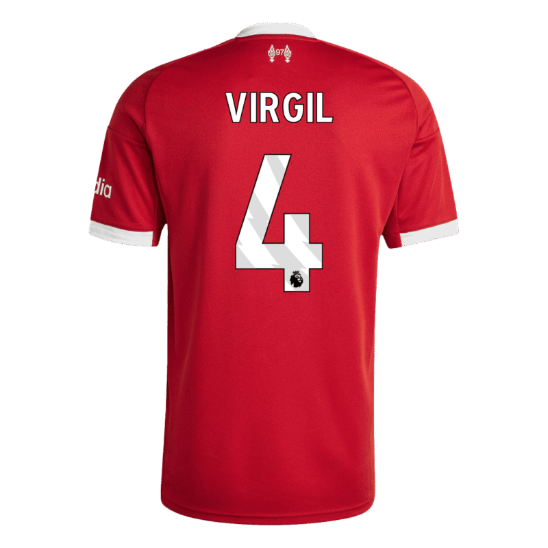 VIRGIL #4 Liverpool Home Soccer Jersey 2025/26