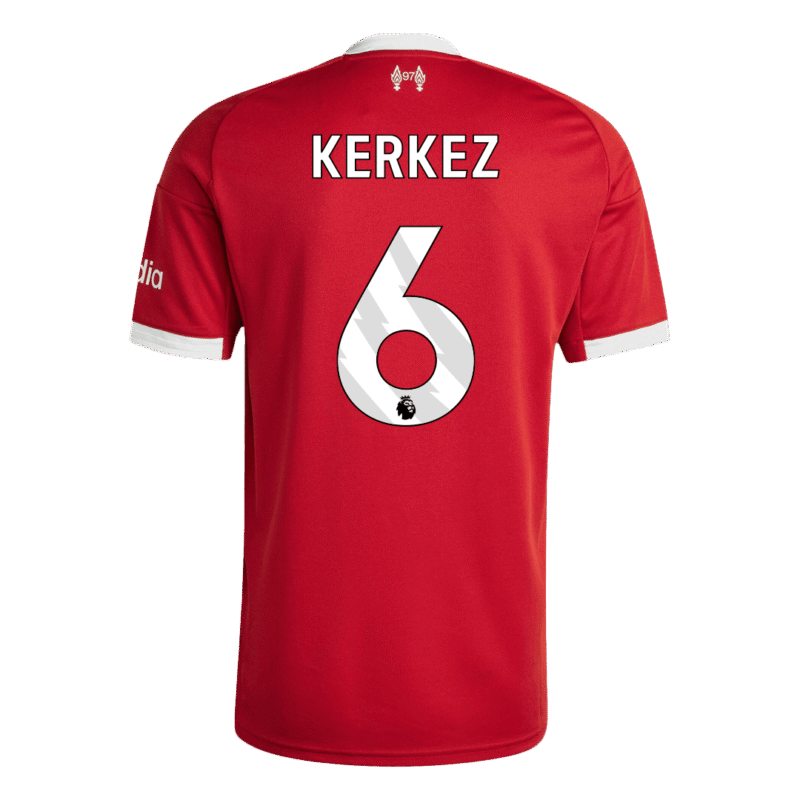 KERKEZ #6 Liverpool Home Soccer Jersey 2025/26