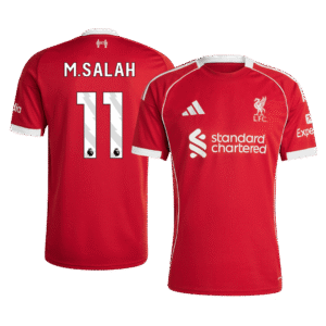 M.SALAH #11 Liverpool Home Soccer Jersey 2025/26