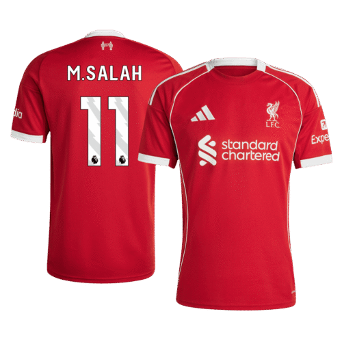 M.SALAH #11 Liverpool Home Soccer Jersey 2025/26