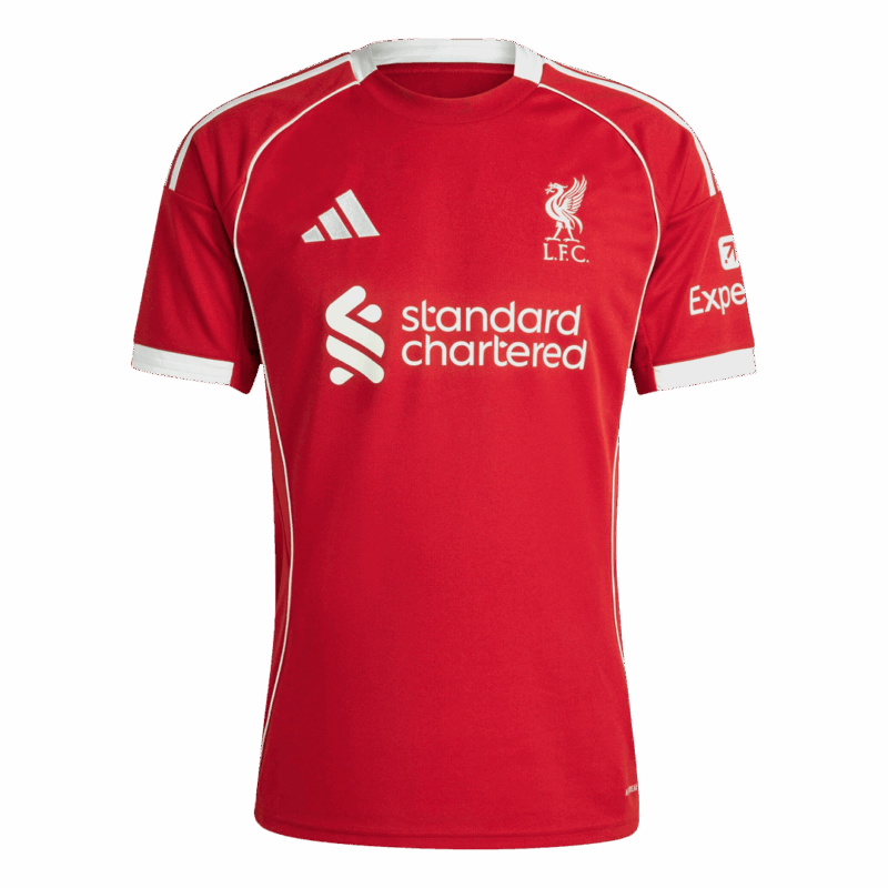 Liverpool SZOBOSZLAI #8 Home Soccer Jersey 2025/26