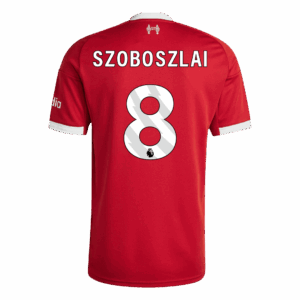 Liverpool SZOBOSZLAI #8 Home Soccer Jersey 2025/26