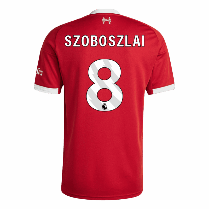 Liverpool SZOBOSZLAI #8 Home Soccer Jersey 2025/26