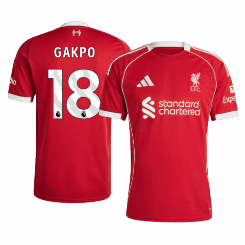 Liverpool GAKPO #18 Home Soccer Jersey 2025/26