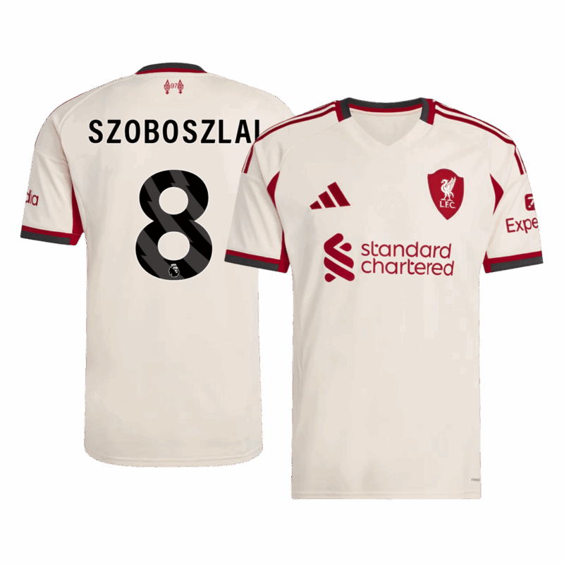 Liverpool SZOBOSZLAI #8 Away Soccer Jersey 2025/26