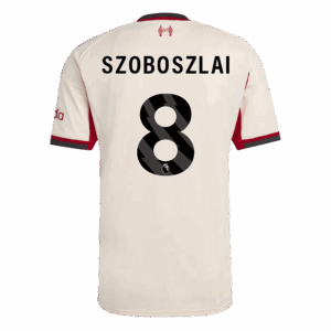 Liverpool SZOBOSZLAI #8 Away Soccer Jersey 2025/26