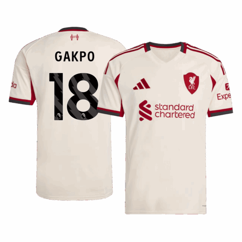 Liverpool GAKPO #18 Away Soccer Jersey 2025/26