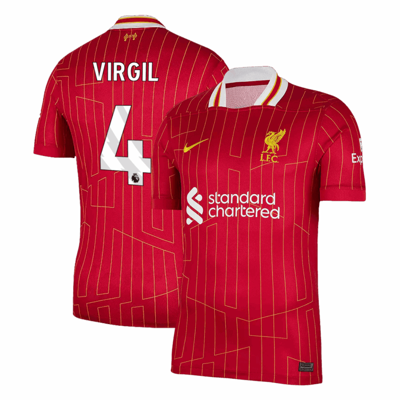 621562_1 Liverpool VIRGIL #4 Home Soccer Jersey