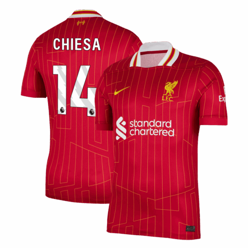 Liverpool CHIESA #14 Home Soccer Jersey