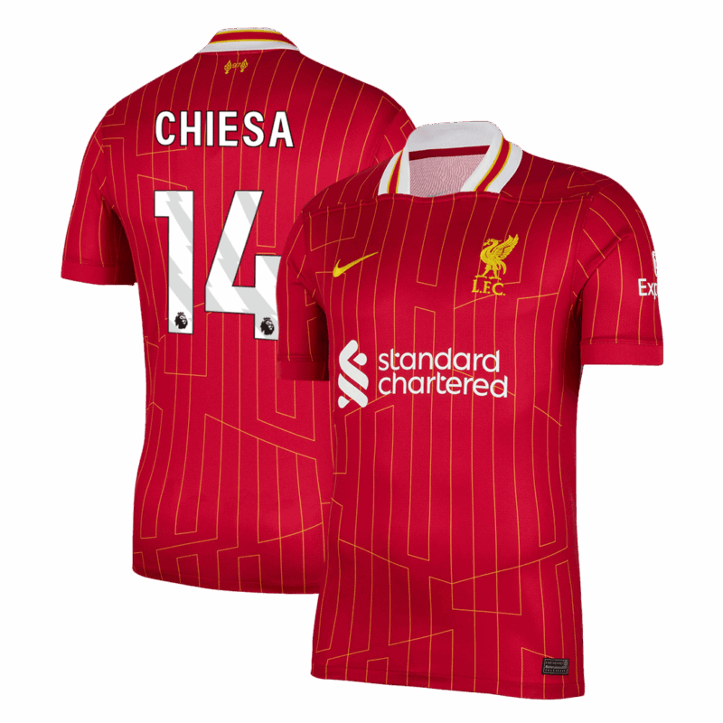 621568_1 Liverpool CHIESA #14 Home Soccer Jersey