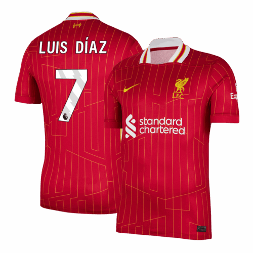 Liverpool LUIS DÍAZ #7 Home Soccer Jersey