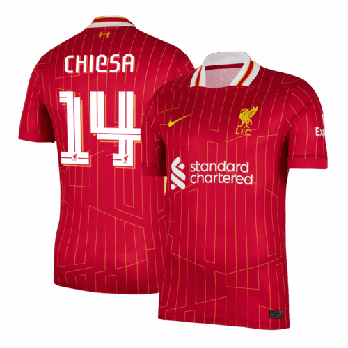 Liverpool CHIESA #14 Home Soccer Jersey - UCL Edition