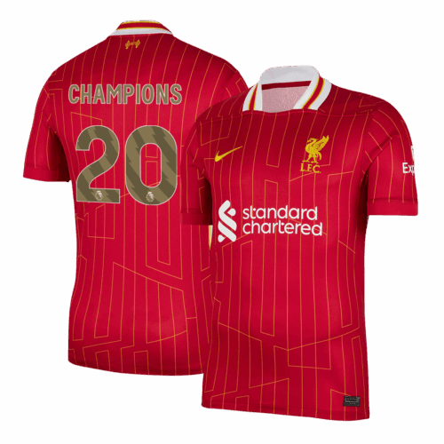 Liverpool CHAMPIONS #20 Home Soccer Jersey