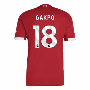 GAKPO #18 Authentic Liverpool Home Soccer Jersey 25/26 Red
