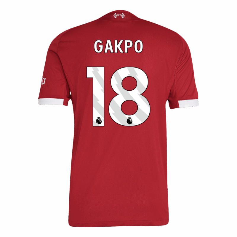 GAKPO #18 Authentic Liverpool Home Soccer Jersey 25/26 Red
