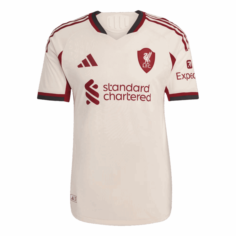 GAKPO #18 Authentic Liverpool Away Soccer Jersey 25/26 White