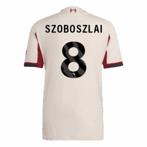SZOBOSZLAI #8 Authentic Liverpool Away Soccer Jersey 25/26 White