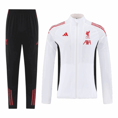 640135_1 Liverpool Training Kit 2025/26 - White (Top+Pants)