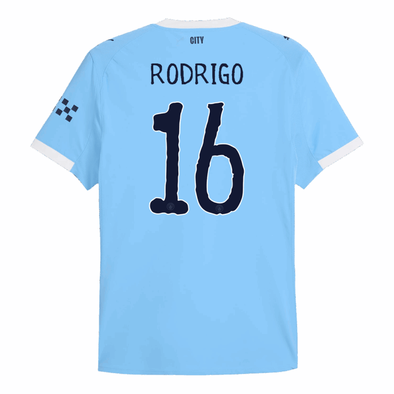 Manchester City RODRIGO #16 Home Soccer Jersey Authentic 2025/26 - Club World Cup