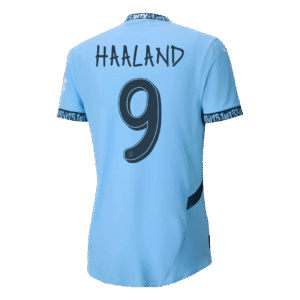 HAALAND #9 Manchester City Home Authentic Soccer Jersey 2024/25 - UCL