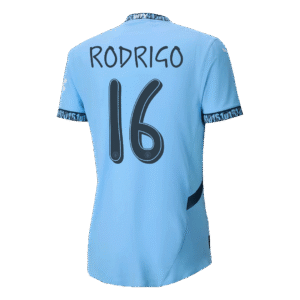 RODRIGO #16 Manchester City Home Authentic Soccer Jersey 2024/25 - UCL