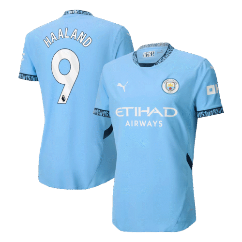 HAALAND #9 Manchester City Home Authentic Soccer Jersey 2024/25