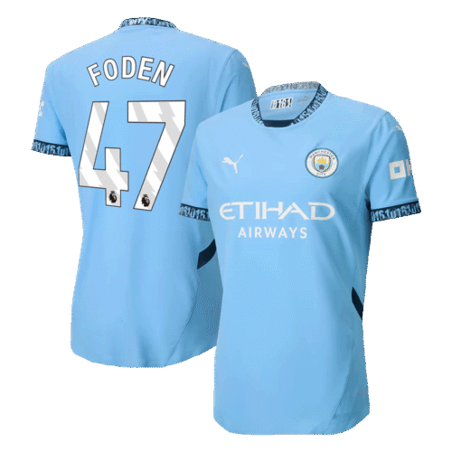 FODEN #47 Manchester City Home Authentic Soccer Jersey 2024/25
