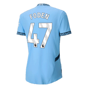 FODEN #47 Manchester City Home Authentic Soccer Jersey 2024/25