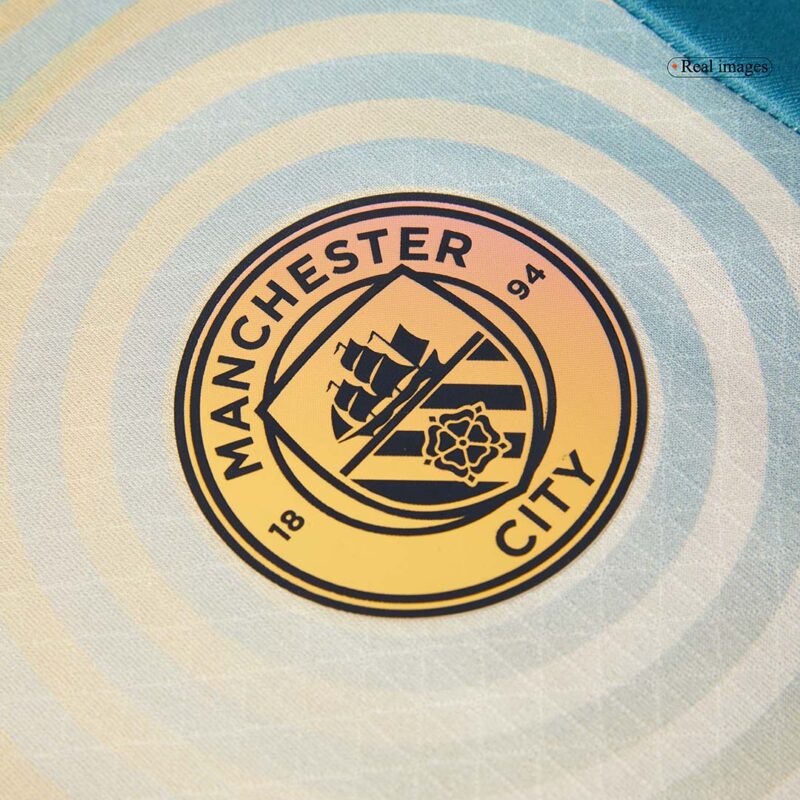 HAALAND #9 Manchester City Fourth Away Authentic Soccer Jersey 2024/25- Definitely City (UCL)