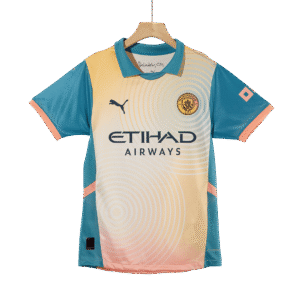 RODRIGO #16 Manchester City Fourth Away Authentic Soccer Jersey 2024/25- Definitely City (UCL)