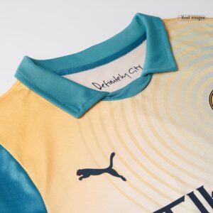 RODRIGO #16 Manchester City Fourth Away Authentic Soccer Jersey 2024/25- Definitely City (UCL)