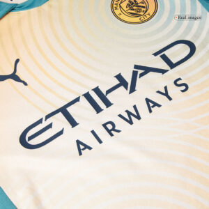 RODRIGO #16 Manchester City Fourth Away Authentic Soccer Jersey 2024/25- Definitely City (UCL)