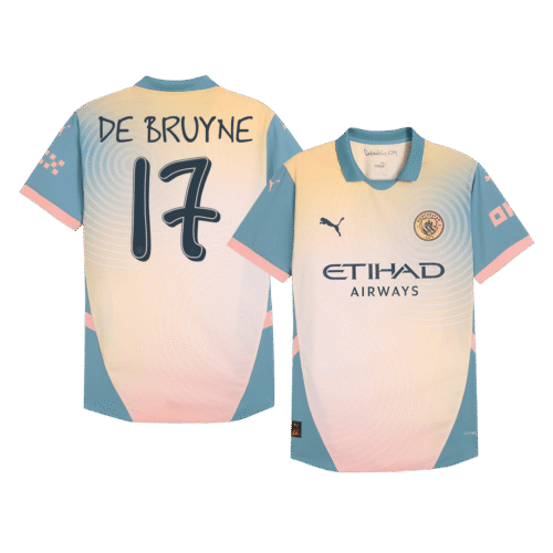 DE BRUYNE #17 Manchester City Fourth Away Authentic Soccer Jersey 2024/25 - Definitely City