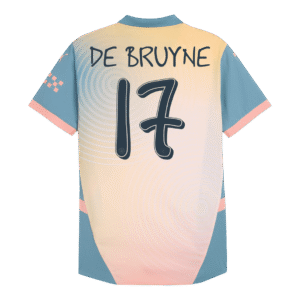 DE BRUYNE #17 Manchester City Fourth Away Authentic Soccer Jersey 2024/25 - Definitely City