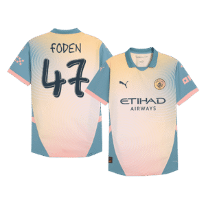 FODEN #47 Manchester City Fourth Away Authentic Soccer Jersey 2024/25 - Definitely City