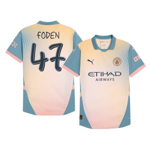 FODEN #47 Manchester City Fourth Away Authentic Soccer Jersey 2024/25 - Definitely City