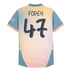 FODEN #47 Manchester City Fourth Away Authentic Soccer Jersey 2024/25 - Definitely City