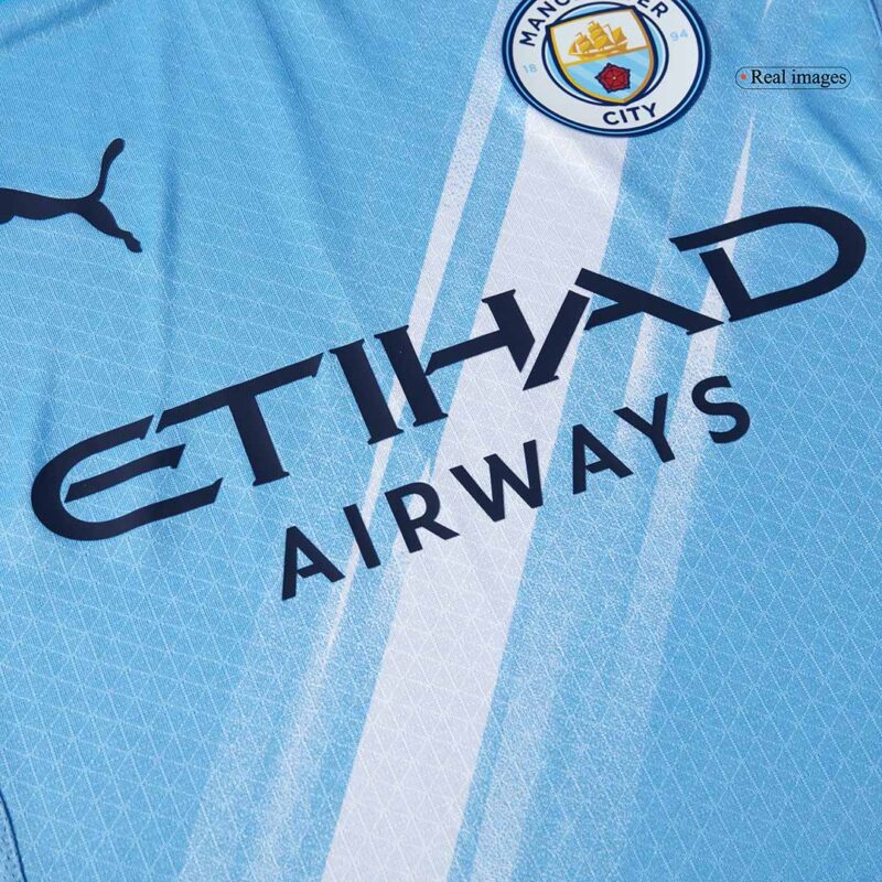 Manchester City Home Authentic Soccer Jersey 2025/26