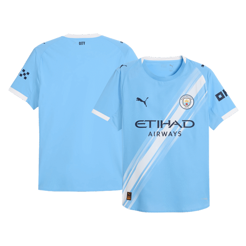 Manchester City Home Authentic Soccer Jersey 2025/26