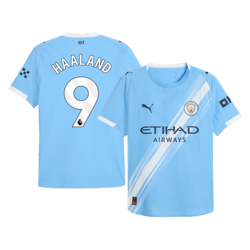 HAALAND #9 Manchester City Home Authentic Soccer Jersey 2025/26