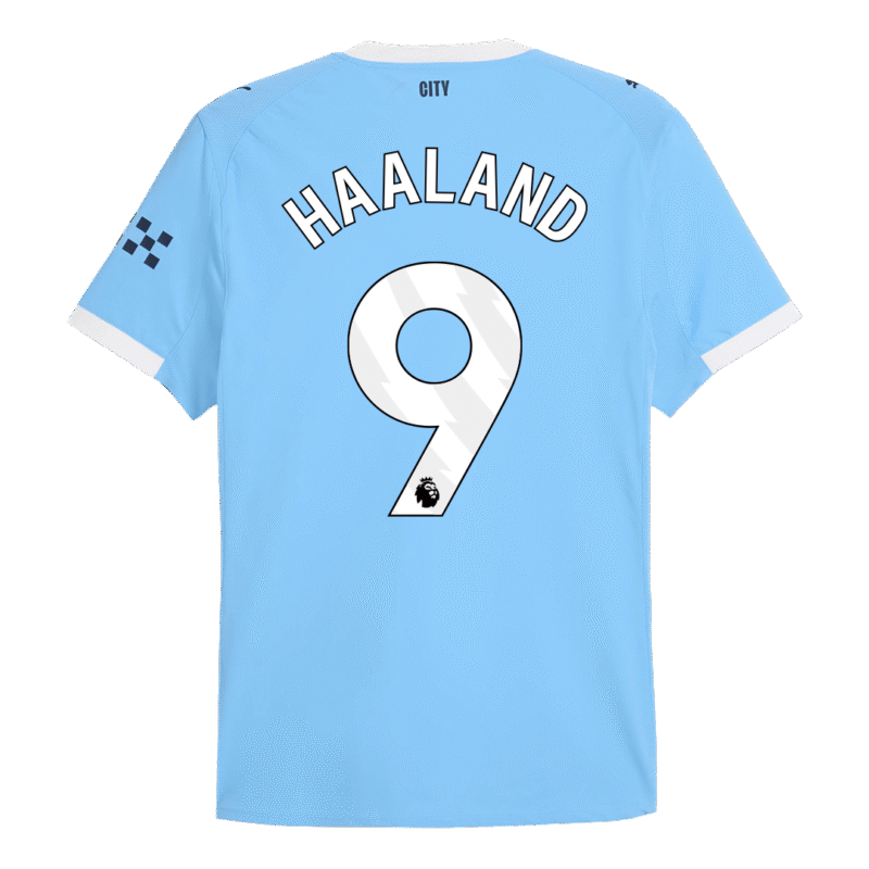 HAALAND #9 Manchester City Home Authentic Soccer Jersey 2025/26