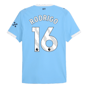 RODRIGO #16 Manchester City Home Authentic Soccer Jersey 2025/26