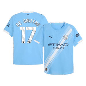 DE BRUYNE #17 Manchester City Home Authentic Soccer Jersey 2025/26