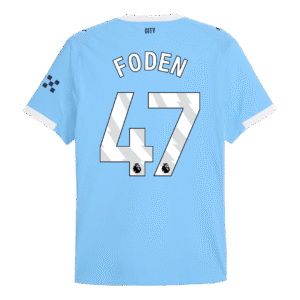 FODEN #47 Manchester City Home Authentic Soccer Jersey 2025/26