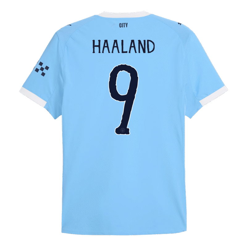 HAALAND #9 Manchester City Home Authentic Soccer Jersey 2025/26 - Club World Cup