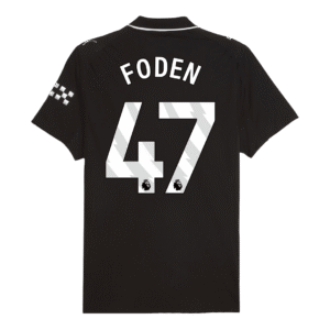 FODEN #47 Manchester City Away Authentic Soccer Jersey 2025/26