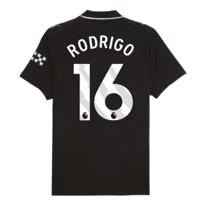RODRIGO #16 Manchester City Away Authentic Soccer Jersey 2025/26