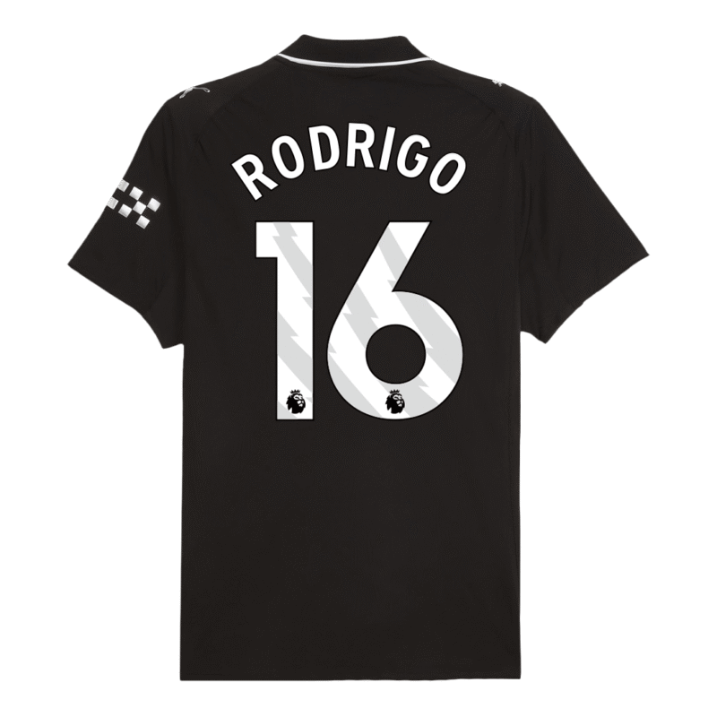RODRIGO #16 Manchester City Away Authentic Soccer Jersey 2025/26